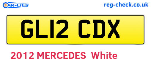 GL12CDX are the vehicle registration plates.