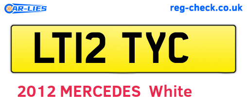 LT12TYC are the vehicle registration plates.