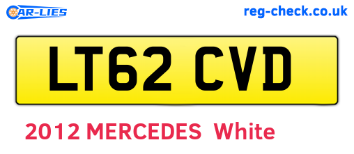LT62CVD are the vehicle registration plates.