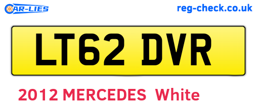 LT62DVR are the vehicle registration plates.
