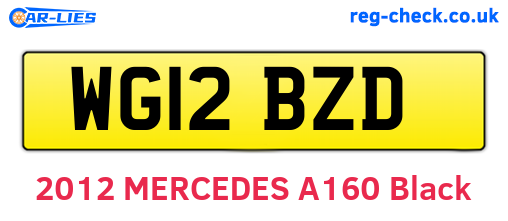 WG12BZD are the vehicle registration plates.