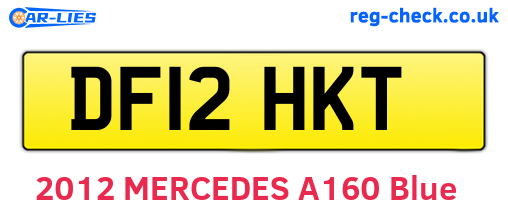 DF12HKT are the vehicle registration plates.