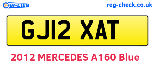GJ12XAT are the vehicle registration plates.