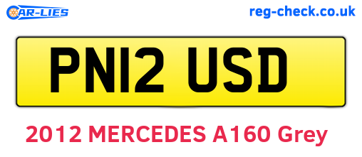PN12USD are the vehicle registration plates.