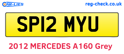 SP12MYU are the vehicle registration plates.