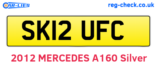 SK12UFC are the vehicle registration plates.