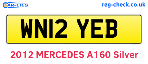 WN12YEB are the vehicle registration plates.