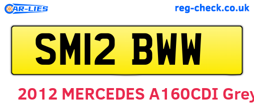 SM12BWW are the vehicle registration plates.
