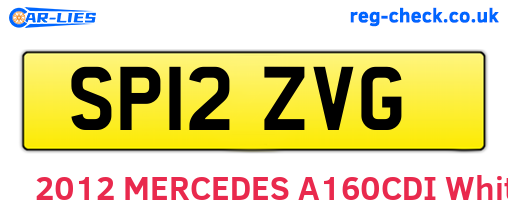 SP12ZVG are the vehicle registration plates.