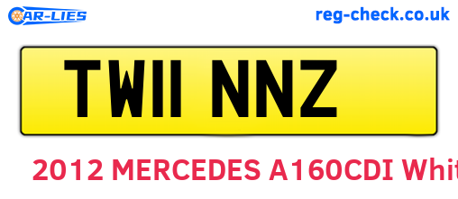 TW11NNZ are the vehicle registration plates.