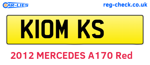 K10MKS are the vehicle registration plates.