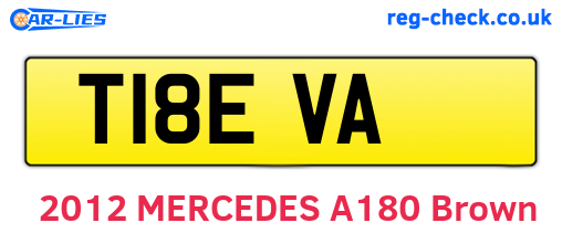 T18EVA are the vehicle registration plates.