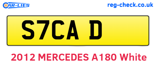 S7CAD are the vehicle registration plates.