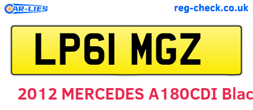 LP61MGZ are the vehicle registration plates.