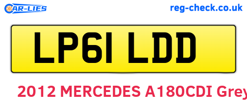 LP61LDD are the vehicle registration plates.