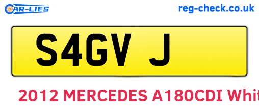 S4GVJ are the vehicle registration plates.