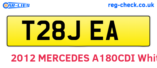 T28JEA are the vehicle registration plates.
