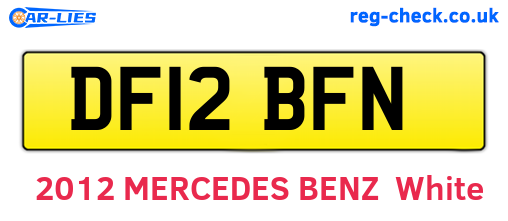 DF12BFN are the vehicle registration plates.