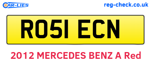 RO51ECN are the vehicle registration plates.