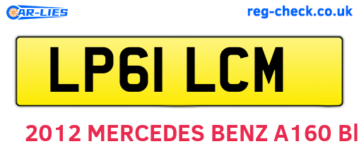 LP61LCM are the vehicle registration plates.