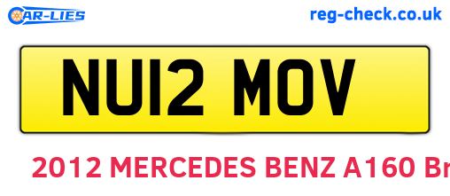 NU12MOV are the vehicle registration plates.