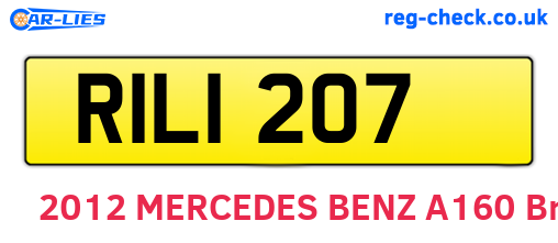 RIL1207 are the vehicle registration plates.