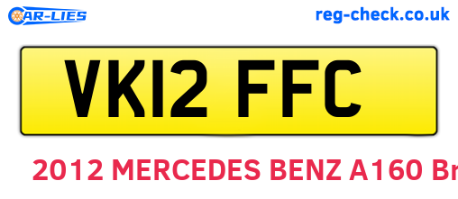 VK12FFC are the vehicle registration plates.