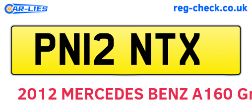PN12NTX are the vehicle registration plates.