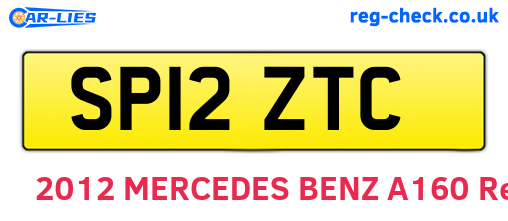 SP12ZTC are the vehicle registration plates.