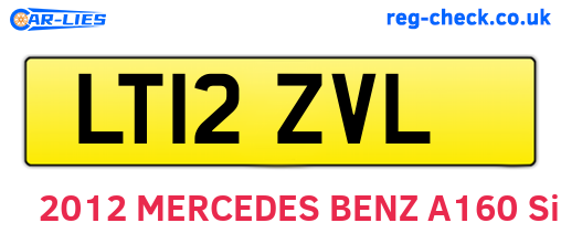 LT12ZVL are the vehicle registration plates.