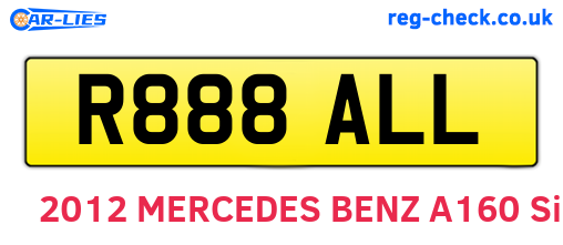 R888ALL are the vehicle registration plates.