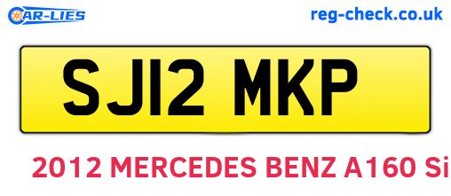 SJ12MKP are the vehicle registration plates.