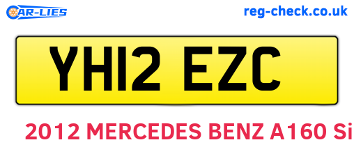 YH12EZC are the vehicle registration plates.