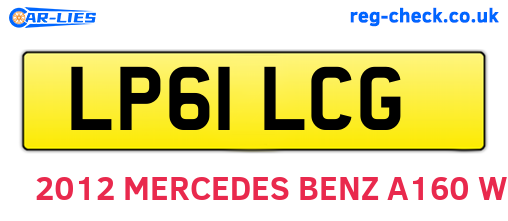 LP61LCG are the vehicle registration plates.