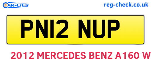 PN12NUP are the vehicle registration plates.
