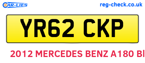 YR62CKP are the vehicle registration plates.