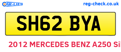 SH62BYA are the vehicle registration plates.