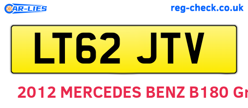 LT62JTV are the vehicle registration plates.