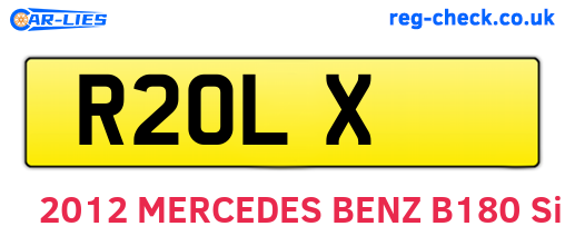 R2OLX are the vehicle registration plates.