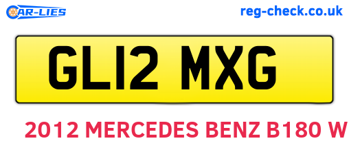 GL12MXG are the vehicle registration plates.