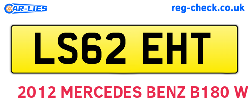 LS62EHT are the vehicle registration plates.
