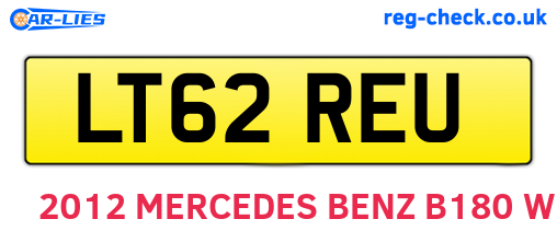 LT62REU are the vehicle registration plates.