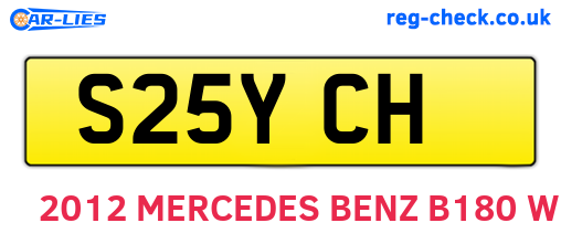 S25YCH are the vehicle registration plates.
