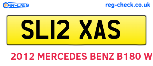 SL12XAS are the vehicle registration plates.