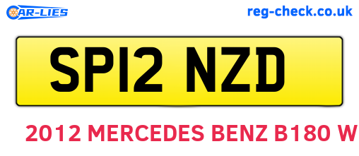 SP12NZD are the vehicle registration plates.