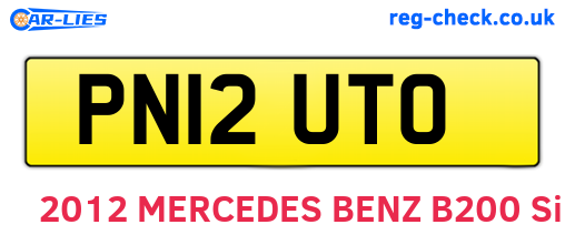 PN12UTO are the vehicle registration plates.