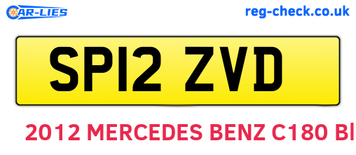 SP12ZVD are the vehicle registration plates.