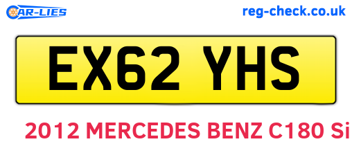 EX62YHS are the vehicle registration plates.