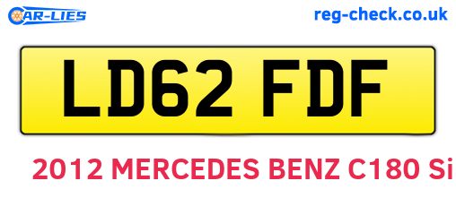 LD62FDF are the vehicle registration plates.