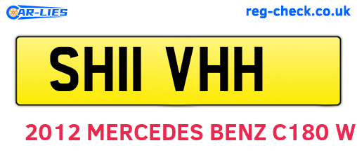 SH11VHH are the vehicle registration plates.